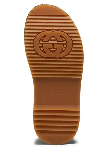 Gucci Women's Angelina Maxi GG Slide Sandals - Camel Ebony | Thumbnail 6 Gucci Women's Angelina Maxi GG Slide Sandals - Camel Ebony | Thumbnail 6