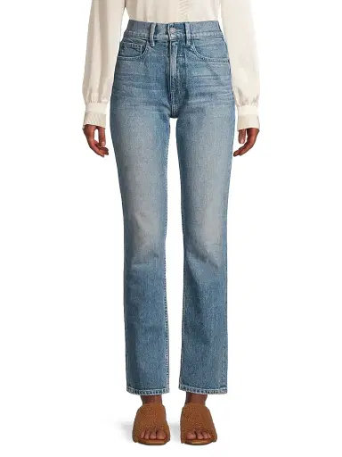 Lafayette 148 New York Women's Reeve High-Rise Stretch Straight-Leg Ankle Jeans - Faded Skyline | Thumbnail 3 Lafayette 148 New York Women's Reeve High-Rise Stretch Straight-Leg Ankle Jeans - Faded Skyline | Thumbnail 3