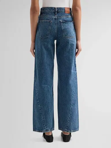 Anine Bing Women's Brie Wide-Leg Jeans - Washed Blue - Size 32 | Thumbnail 3 Anine Bing Women's Brie Wide-Leg Jeans - Washed Blue - Size 32 | Thumbnail 3