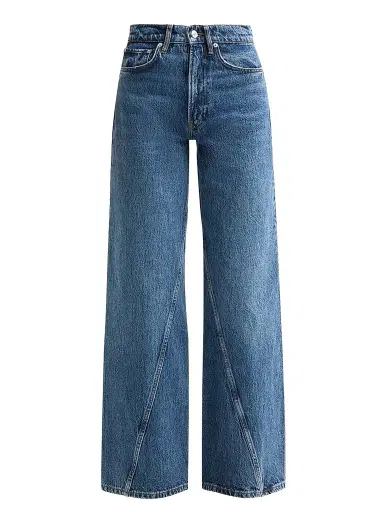 Anine Bing Women's Brie Wide-Leg Jeans - Washed Blue - Size 32 | Thumbnail 1 Anine Bing Women's Brie Wide-Leg Jeans - Washed Blue - Size 32 | Thumbnail 1