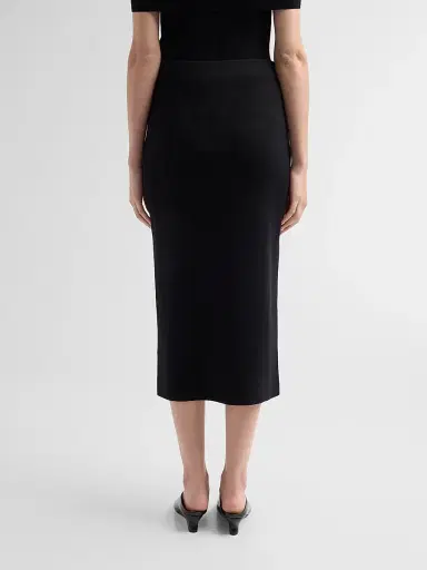 Carolina Herrera Women's Floral-Beaded Silk-Cotton Pencil Skirt - Black Multi | Thumbnail 3 Carolina Herrera Women's Floral-Beaded Silk-Cotton Pencil Skirt - Black Multi | Thumbnail 3