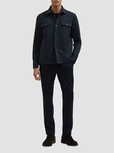 Bugatchi Men's Button-Front Knit Shirt Jacket | Thumbnail 2 Bugatchi Men's Button-Front Knit Shirt Jacket | Thumbnail 2