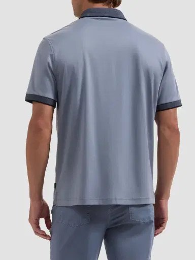 Bugatchi Men's Contrast Collar Cotton Polo Shirt | Thumbnail 3 Bugatchi Men's Contrast Collar Cotton Polo Shirt | Thumbnail 3