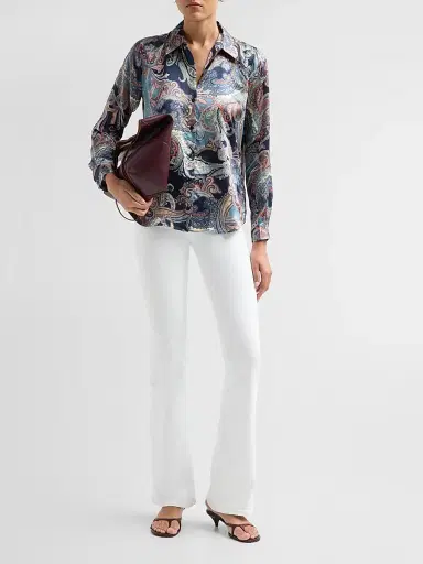 L'Agence Women's Tyler Paisley Silk Blouse | Thumbnail 2 L'Agence Women's Tyler Paisley Silk Blouse | Thumbnail 2