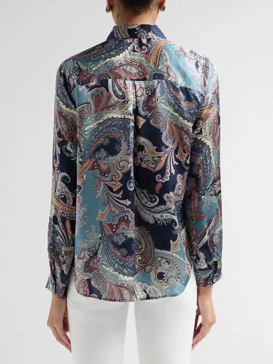 L'Agence Women's Tyler Paisley Silk Blouse | Thumbnail 3 L'Agence Women's Tyler Paisley Silk Blouse | Thumbnail 3