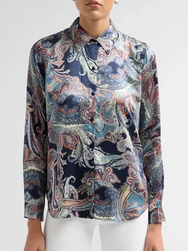 L'Agence Women's Tyler Paisley Silk Blouse | Thumbnail 5 L'Agence Women's Tyler Paisley Silk Blouse | Thumbnail 5