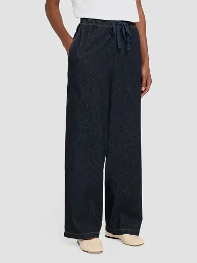 Eileen Fisher Women's Stretch Knit Wide-Leg Pants | Thumbnail 4 Eileen Fisher Women's Stretch Knit Wide-Leg Pants | Thumbnail 4