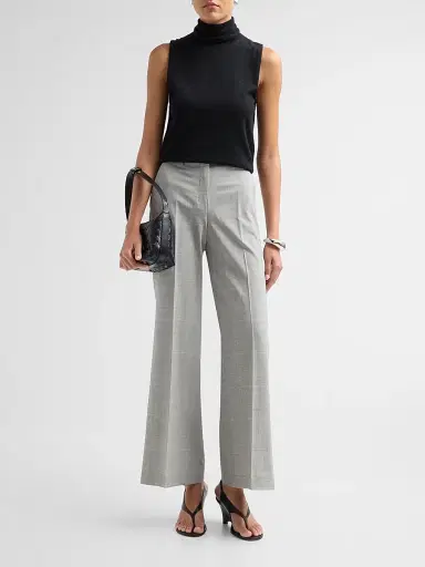 Theory Women's Fluid Flare High-Rise Pants | Thumbnail 2 Theory Women's Fluid Flare High-Rise Pants | Thumbnail 2