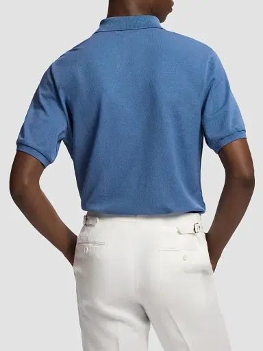 Ralph Lauren Purple Label Men's Cashmere-Blend Polo Shirt | Thumbnail 3 Ralph Lauren Purple Label Men's Cashmere-Blend Polo Shirt | Thumbnail 3
