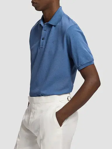 Ralph Lauren Purple Label Men's Cashmere-Blend Polo Shirt | Thumbnail 6 Ralph Lauren Purple Label Men's Cashmere-Blend Polo Shirt | Thumbnail 6