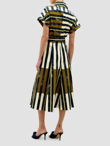 Silvia Tcherassi Women's Noor Printed Cotton Shirtdress | Thumbnail 4 Silvia Tcherassi Women's Noor Printed Cotton Shirtdress | Thumbnail 4