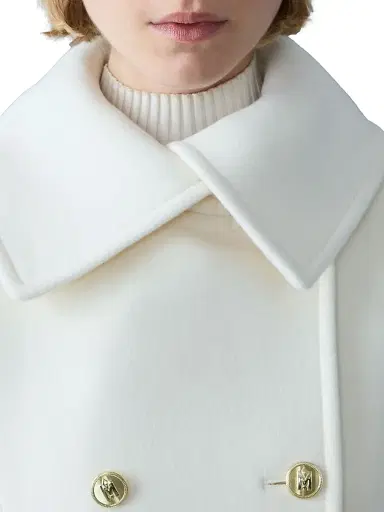 Mackage Women's Elodie Double-Breasted Wool Coat - Cream - Size XL | Thumbnail 6 Mackage Women's Elodie Double-Breasted Wool Coat - Cream - Size XL | Thumbnail 6
