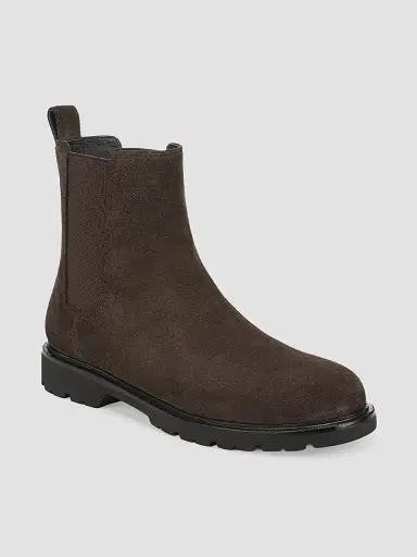 Vince Women's Sevyn 30MM Suede Chelsea Boots - Elmwood | Thumbnail 2 Vince Women's Sevyn 30MM Suede Chelsea Boots - Elmwood | Thumbnail 2