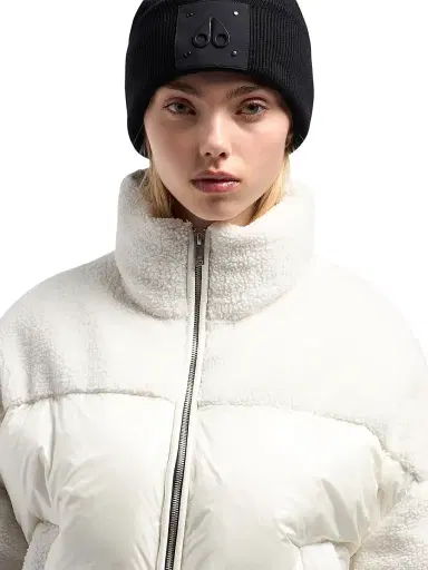 Moose Knuckles Men's Neige Wool Beanie - Black | Thumbnail 2 Moose Knuckles Men's Neige Wool Beanie - Black | Thumbnail 2
