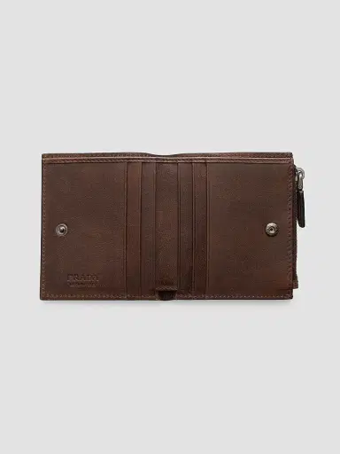 Prada Men's Leather Wallet - Brown | Thumbnail 2 Prada Men's Leather Wallet - Brown | Thumbnail 2