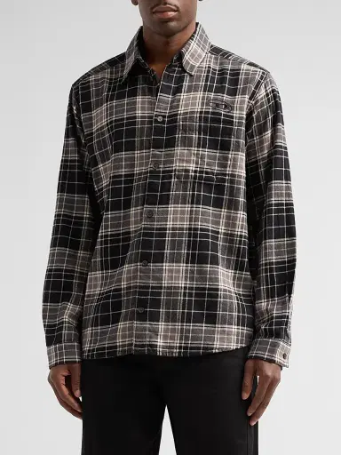 Diesel Men's Simply Plaid Flannel Shirt | Thumbnail 4 Diesel Men's Simply Plaid Flannel Shirt | Thumbnail 4