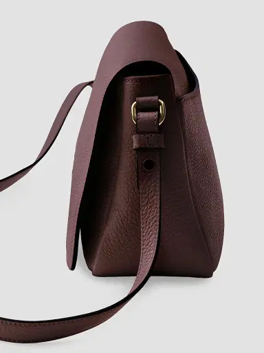 Prada Women's Leather Shoulder Bag - Dark Red | Thumbnail 4 Prada Women's Leather Shoulder Bag - Dark Red | Thumbnail 4