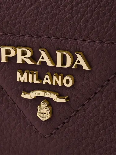 Prada Women's Leather Shoulder Bag - Dark Red | Thumbnail 5 Prada Women's Leather Shoulder Bag - Dark Red | Thumbnail 5