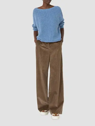 Weekend Max Mara Women's Mohair Blend Knit Jumper - Light Blue | Thumbnail 2 Weekend Max Mara Women's Mohair Blend Knit Jumper - Light Blue | Thumbnail 2