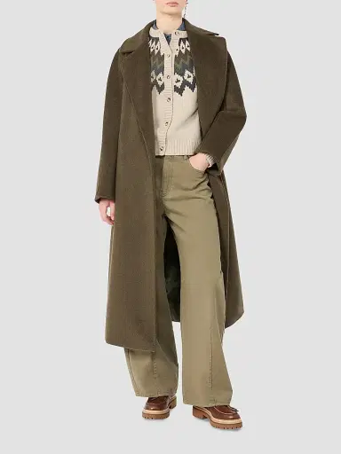 Weekend Max Mara Women's Wool and Alpaca Teddy Coat - Kakhi | Thumbnail 2 Weekend Max Mara Women's Wool and Alpaca Teddy Coat - Kakhi | Thumbnail 2