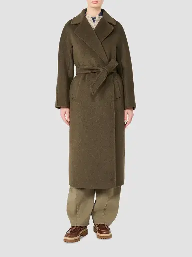 Weekend Max Mara Women's Wool and Alpaca Teddy Coat - Kakhi | Thumbnail 3 Weekend Max Mara Women's Wool and Alpaca Teddy Coat - Kakhi | Thumbnail 3