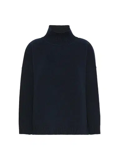 Weekend Max Mara Women's Wool Knit Turtleneck Jumper - Navy | Thumbnail 1 Weekend Max Mara Women's Wool Knit Turtleneck Jumper - Navy | Thumbnail 1