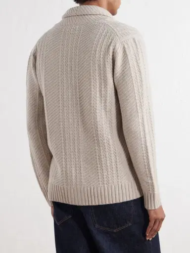 Altea Shawl-Collar Wool and Cashmere-Blend Cardigan - Men | Thumbnail 4 Altea Shawl-Collar Wool and Cashmere-Blend Cardigan - Men | Thumbnail 4