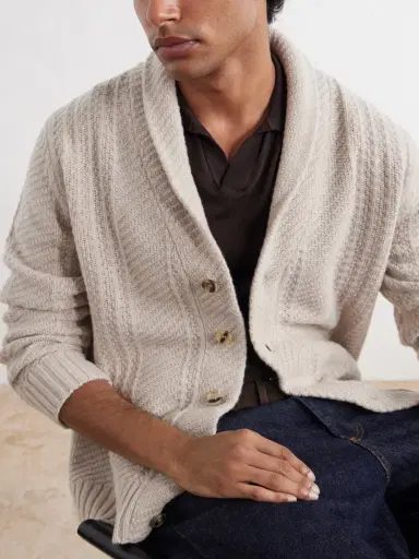 Altea Shawl-Collar Wool and Cashmere-Blend Cardigan - Men | Thumbnail 5 Altea Shawl-Collar Wool and Cashmere-Blend Cardigan - Men | Thumbnail 5