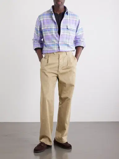 Polo Ralph Lauren Logo-Embroidered Checked Cotton-Flannel Shirt - Men | Thumbnail 2 Polo Ralph Lauren Logo-Embroidered Checked Cotton-Flannel Shirt - Men | Thumbnail 2