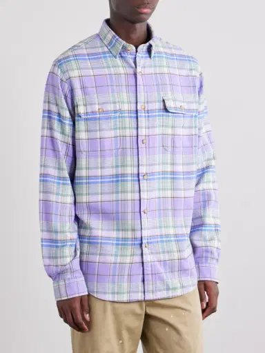 Polo Ralph Lauren Logo-Embroidered Checked Cotton-Flannel Shirt - Men | Thumbnail 3 Polo Ralph Lauren Logo-Embroidered Checked Cotton-Flannel Shirt - Men | Thumbnail 3