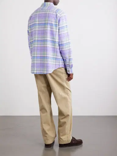 Polo Ralph Lauren Logo-Embroidered Checked Cotton-Flannel Shirt - Men | Thumbnail 4 Polo Ralph Lauren Logo-Embroidered Checked Cotton-Flannel Shirt - Men | Thumbnail 4