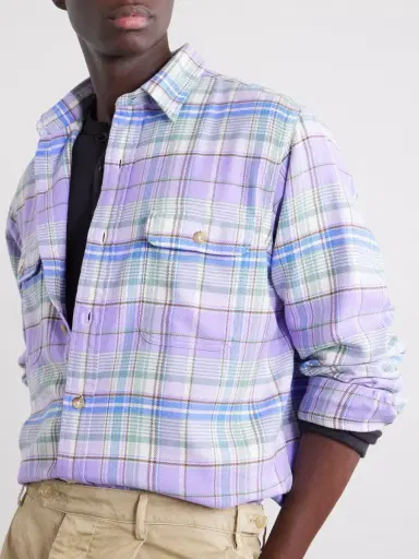 Polo Ralph Lauren Logo-Embroidered Checked Cotton-Flannel Shirt - Men | Thumbnail 5 Polo Ralph Lauren Logo-Embroidered Checked Cotton-Flannel Shirt - Men | Thumbnail 5
