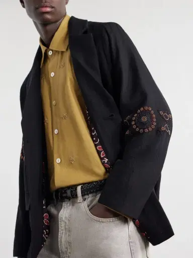 Kartik Research Embroidered Wool Blazer - Men | Thumbnail 5 Kartik Research Embroidered Wool Blazer - Men | Thumbnail 5