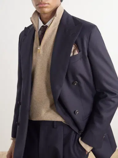 Zegna Oasi Cashmere Half-Zip Sweater - Men | Thumbnail 5 Zegna Oasi Cashmere Half-Zip Sweater - Men | Thumbnail 5