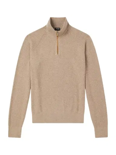 Zegna Oasi Cashmere Half-Zip Sweater - Men | Thumbnail 1 Zegna Oasi Cashmere Half-Zip Sweater - Men | Thumbnail 1