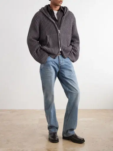 Our Legacy Level Merino Wool Zip-Up Hoodie - Men | Thumbnail 2 Our Legacy Level Merino Wool Zip-Up Hoodie - Men | Thumbnail 2
