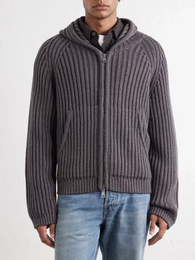 Our Legacy Level Merino Wool Zip-Up Hoodie - Men | Thumbnail 3 Our Legacy Level Merino Wool Zip-Up Hoodie - Men | Thumbnail 3