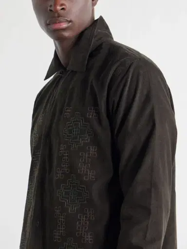 Kardo Chintan Embroidered Cotton-Corduroy Shirt - Men | Thumbnail 5 Kardo Chintan Embroidered Cotton-Corduroy Shirt - Men | Thumbnail 5