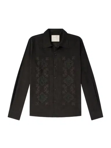 Kardo Chintan Embroidered Cotton-Corduroy Shirt - Men | Thumbnail 1 Kardo Chintan Embroidered Cotton-Corduroy Shirt - Men | Thumbnail 1