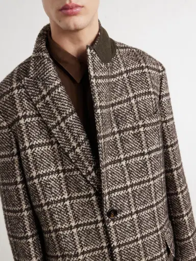 Dolce & Gabbana Checked Wool-Blend Tweed Coat - Men | Thumbnail 5 Dolce & Gabbana Checked Wool-Blend Tweed Coat - Men | Thumbnail 5