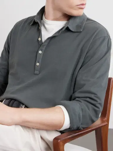 Massimo Alba Raya Cotton-Jersey Polo Shirt - Men | Thumbnail 5 Massimo Alba Raya Cotton-Jersey Polo Shirt - Men | Thumbnail 5