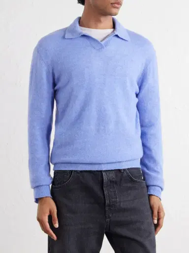 Altea Wool and Cashmere-Blend Polo Sweater - Men | Thumbnail 3 Altea Wool and Cashmere-Blend Polo Sweater - Men | Thumbnail 3