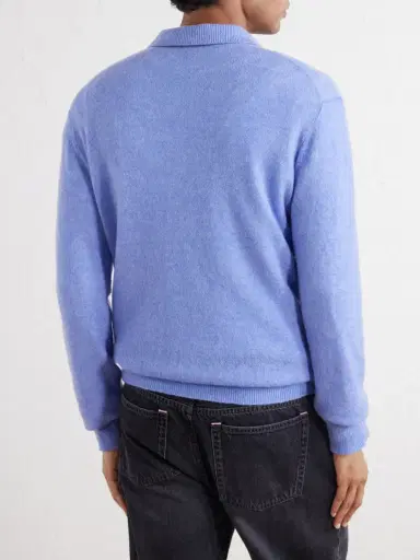 Altea Wool and Cashmere-Blend Polo Sweater - Men | Thumbnail 4 Altea Wool and Cashmere-Blend Polo Sweater - Men | Thumbnail 4