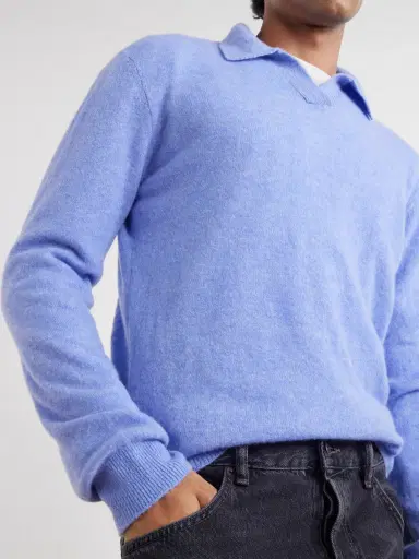 Altea Wool and Cashmere-Blend Polo Sweater - Men | Thumbnail 5 Altea Wool and Cashmere-Blend Polo Sweater - Men | Thumbnail 5