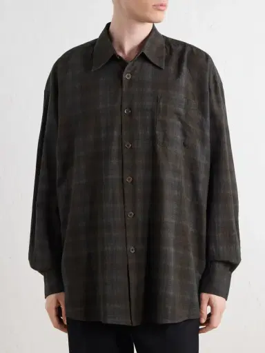 Our Legacy Borrowed Checked Cotton-Flannel Shirt - Men | Thumbnail 3 Our Legacy Borrowed Checked Cotton-Flannel Shirt - Men | Thumbnail 3