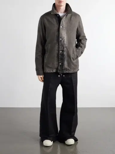 DRKSHDW by Rick Owens Brad Washed-Denim Jacket - Men | Thumbnail 2 DRKSHDW by Rick Owens Brad Washed-Denim Jacket - Men | Thumbnail 2