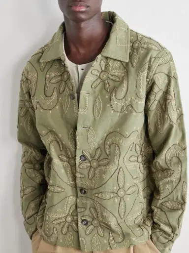 Kartik Research Godhadi Embroidered Cotton-Canvas Blouson Jacket - Men | Thumbnail 5 Kartik Research Godhadi Embroidered Cotton-Canvas Blouson Jacket - Men | Thumbnail 5