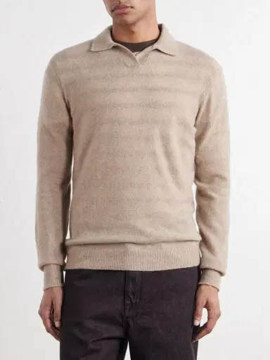 Altea Wool and Cashmere-Blend Polo Sweater - Men | Thumbnail 3 Altea Wool and Cashmere-Blend Polo Sweater - Men | Thumbnail 3