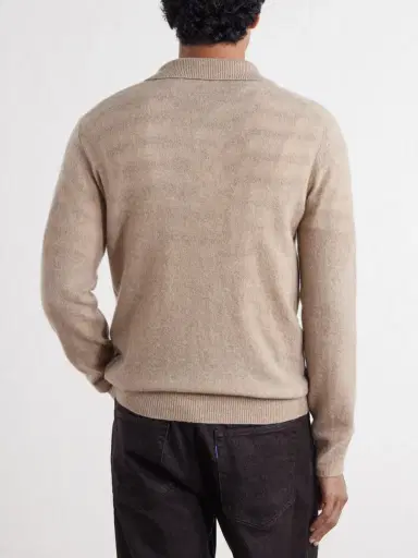 Altea Wool and Cashmere-Blend Polo Sweater - Men | Thumbnail 4 Altea Wool and Cashmere-Blend Polo Sweater - Men | Thumbnail 4