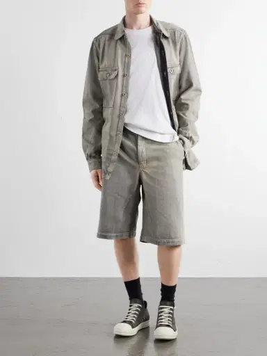 DRKSHDW by Rick Owens Work Straight-Leg Denim Shorts - Men | Thumbnail 2 DRKSHDW by Rick Owens Work Straight-Leg Denim Shorts - Men | Thumbnail 2